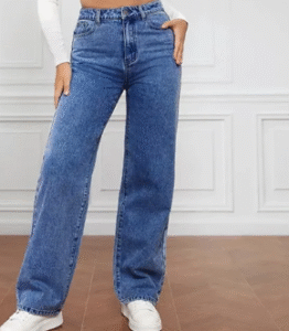 Jeans Vaqueros Dama De Pierna Recta