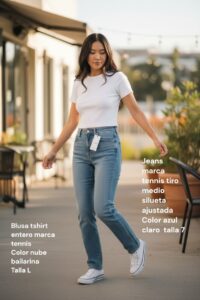 PAKET JEANS Y BLUSA DAMA MARCA TENNIS 100% ORIGINAL