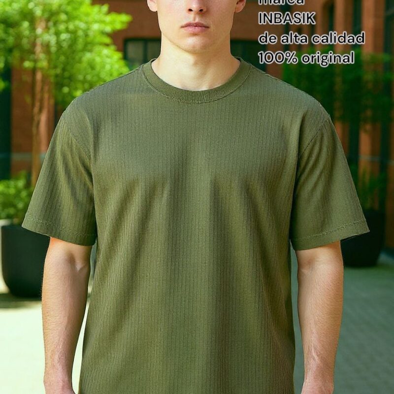 CAMISETA TELA GALLETA MARCA INBASIK DE ALTA CALIDAD 100% ORIGINAL